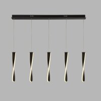 LED Lampe à suspendre noire L : 100 cm 3000 K 1052...