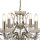 Lustre cristal Ø 70 cm laiton antique 6 flammes E14