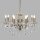 Lustre cristal Ø 70 cm en laiton antique 8x E14