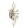Lampe murale cristal métal H : 47 cm en chrome clair 4x G9