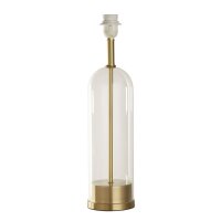 Support pour lampe de table verre E27 H : 51 cm en laiton...