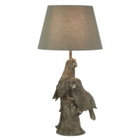 Lampe de table Gris Argent H : 51 cm Résine Tissu...
