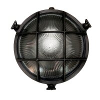 Applique ext&eacute;rieure laiton massif verre E14 IP64 D...