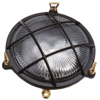 Lampe dextérieur murale laiton verre E27 IP64...