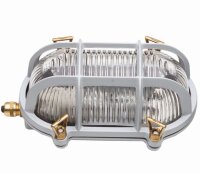 Lampe dext&eacute;rieur mur verre laiton E27 IP64 L : 18...