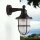 Lampe dextérieur mur laiton verre E27 IP64 hauteur 27 cm noir