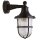 Lampe dextérieur mur laiton verre E27 IP64 hauteur 27 cm noir