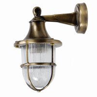 Applique ext&eacute;rieure laiton verre E27 IP64 hauteur...