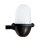Lampe dext&eacute;rieur mur laiton verre hauteur 22 cm IP64 noir