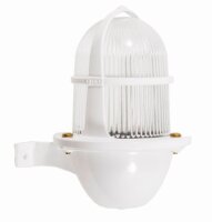 Applique extérieure Blanc en laiton Verre E27 IP64...