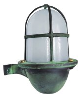 Lampe dextérieur mur laiton verre H : 18 cm IP64...