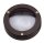 Lampe dext&eacute;rieur murale laiton verre G9 IP64 D : 14 cm rond