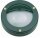 Applique ext&eacute;rieure laiton verre G9 IP64 ronde D : 14 cm vert