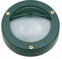 Lampe dext&eacute;rieur mur laiton verre GX53 IP64 vert...