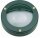 Lampe dext&eacute;rieur mur laiton verre GX53 IP64 vert rond &Oslash; 14 cm