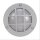 Lampe de cave ronde Ø 14 cm laiton verre gris G9 IP64