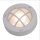 Lampe de cave ronde Ø 14 cm laiton verre gris G9 IP64