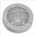Lampe de cave ronde Ø 14 cm laiton verre gris G9 IP64