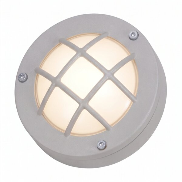 Applique murale extérieure Gris Laiton véritable rond D : 14 cm IP64