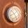 Applique murale extérieure Maritim laiton rond Ø 14 cm IP64 blanc