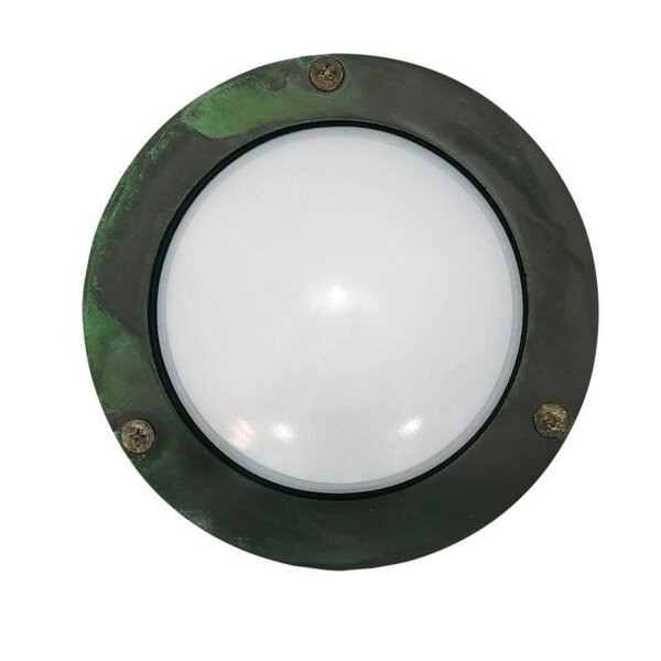 Applique extérieure laiton verre G9 IP64 D : 14 cm rond