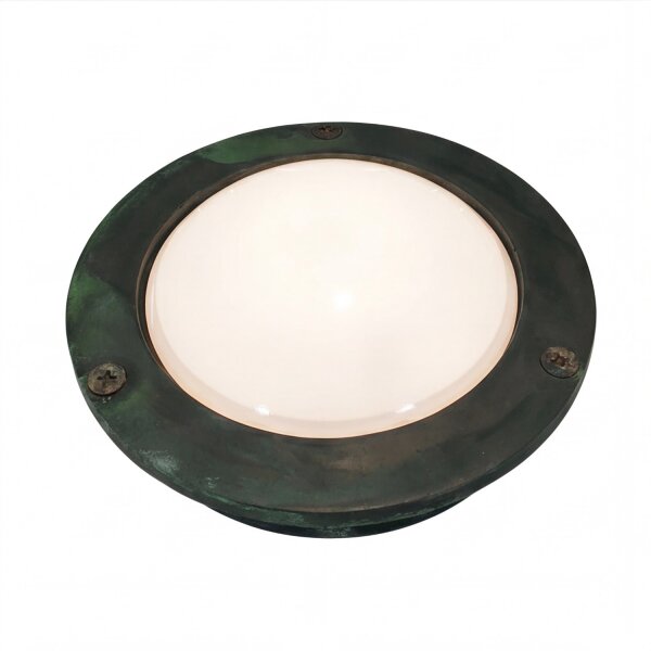 Applique extérieure laiton verre G9 IP64 D : 14 cm rond