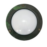 Applique extérieure ronde laiton verre Ø 14...