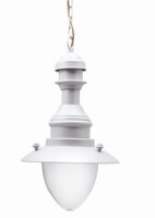 Lampe dext&eacute;rieur suspendue Gris Laiton Verre...