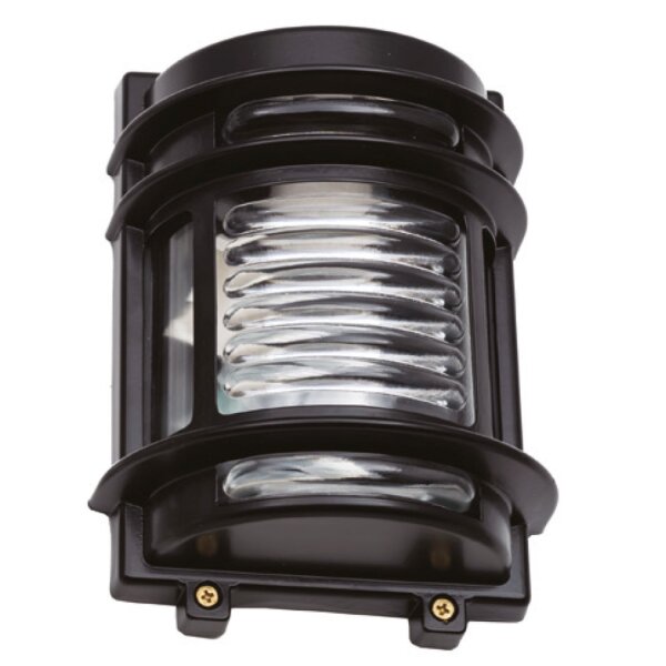 Lampe dextérieur murale laiton verre H : 22 cm IP64 noir