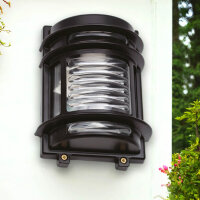 Lampe dextérieur murale laiton verre H : 22 cm...