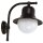 Lampe dext&eacute;rieur murale laiton v&eacute;ritable verre H : 30 cm IP23 noir