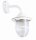 Lampe de cour Blanc E27 Laiton Verre cannel&eacute; IP64 Maritim SANTORIN