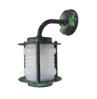 Lampe dext&eacute;rieur mur laiton verre E27 IP23 29 cm...