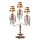 Lampe de sol design table en or 81cm avec cristal