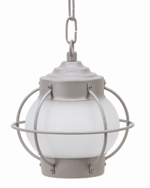 Lampe dextérieur verre laiton véritable E27 IP23 ronde Ø 20 cm