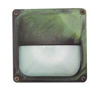 Lampe dext&eacute;rieur mur laiton verre L : 16 cm IP64...