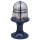 Lampe de socle laiton verre 28 cm IP54 bleu E27 Maritim