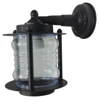 Lampe de cour noir antique laiton v&eacute;ritable verre...