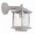 Applique ext&eacute;rieure laiton v&eacute;ritable verre E27 IP23 H : 24 cm Gris
