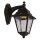 Lampe dext&eacute;rieur Noir Rustique Laiton v&eacute;ritable 26 cm de haut IP43
