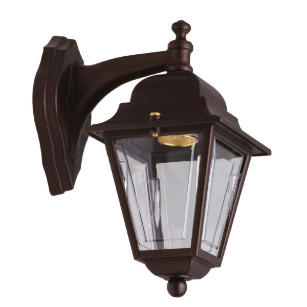 Lampe dextérieur murale laiton H : 26 cm IP43 E27 PARGA