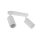Plafonnier blanc métal 43,5cm orientable 2 flammes GU10