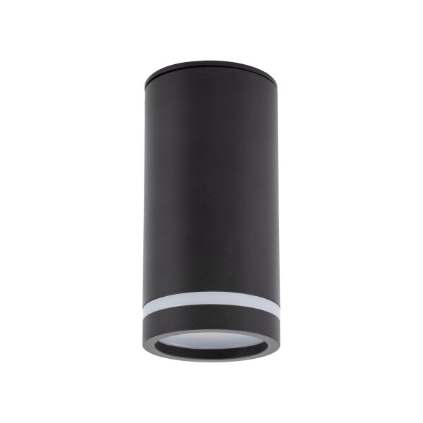 Spot de plafond métal Ø 5,5 cm H : 11 cm petit rond noir GU10