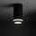 Spot de plafond métal Ø 5,5 cm H : 11 cm petit rond noir GU10