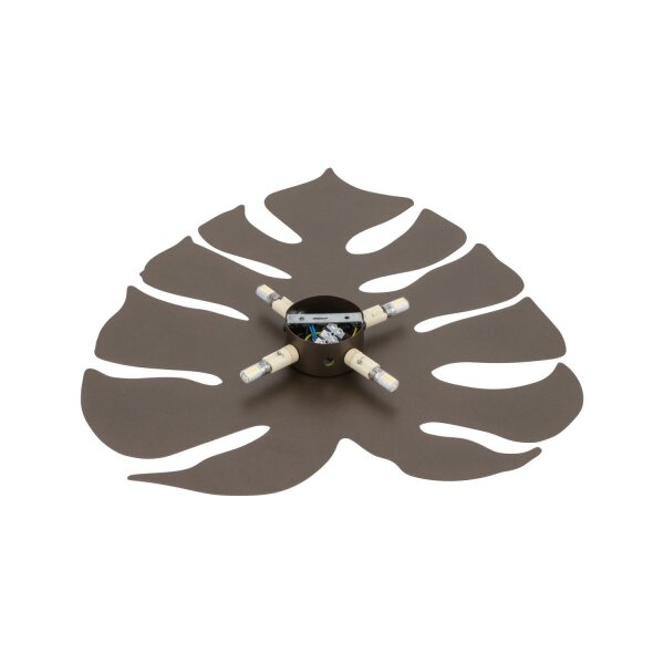 Applique indirecte métal brun H : 54 cm 3x G9 Blatt
