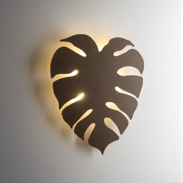 Applique indirecte métal brun H : 54 cm 3x G9 Blatt