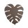 Applique murale marron H : 40 cm 3x G9 feuille indirecte métal