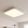 Plafonnier LED Blanc Aluminium 32 W blanc chaud faible éblouissement