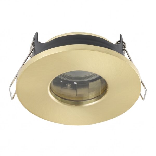 Luminaire encastré rond aluminium verre GU10 IP44 L:8,5 cm