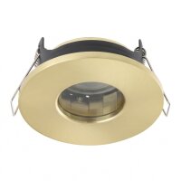 Luminaire encastré rond aluminium verre GU10 IP44...